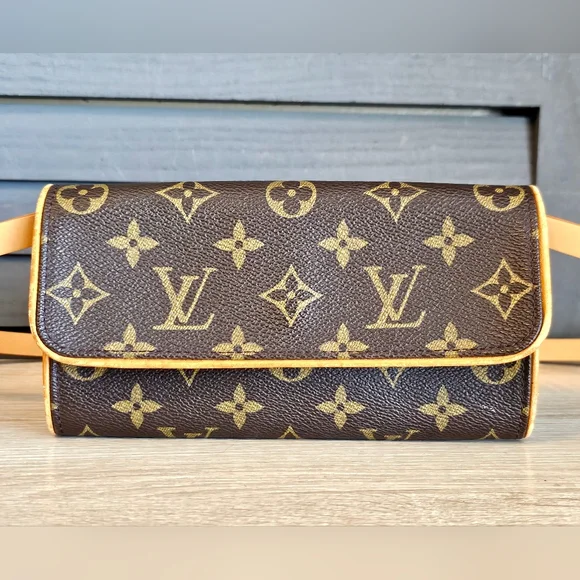 Authentic LOUIS VUITTON Pochette Twin PM Belt Waist Bum Bag - Picture 1 of 13